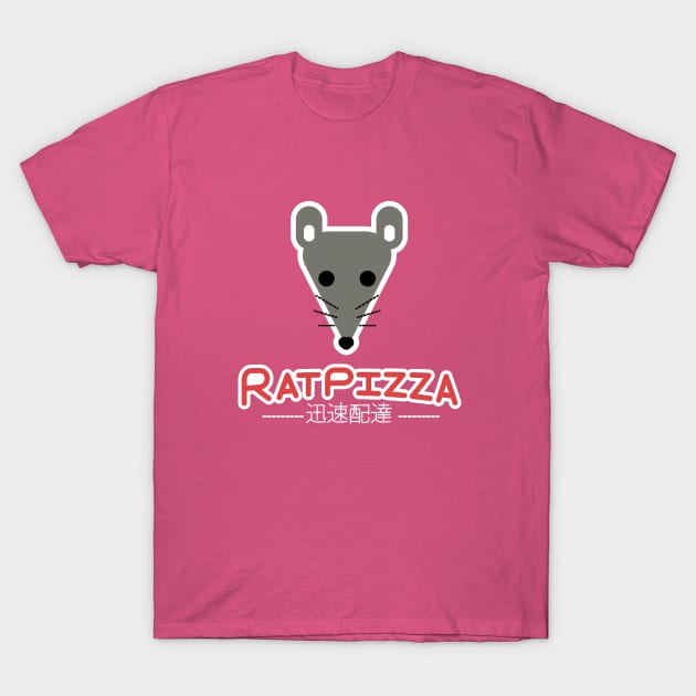 Rat Pizza Delivery T-Shirt by Samefamilia